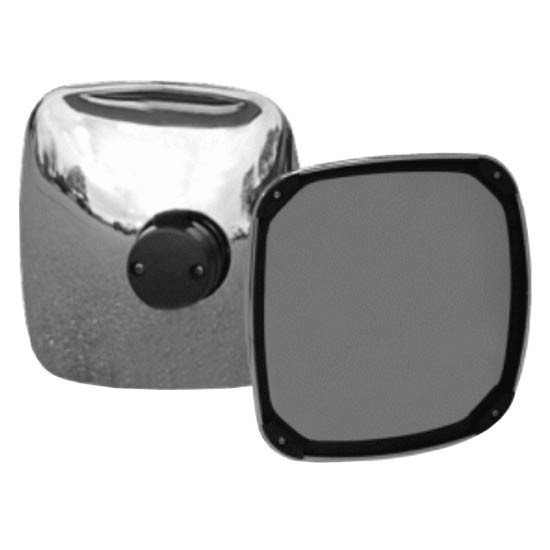 BESTfit Aero Convex Mirror Head 8 X 8.5 Inch In Black Or Chrome For Freightliner & International