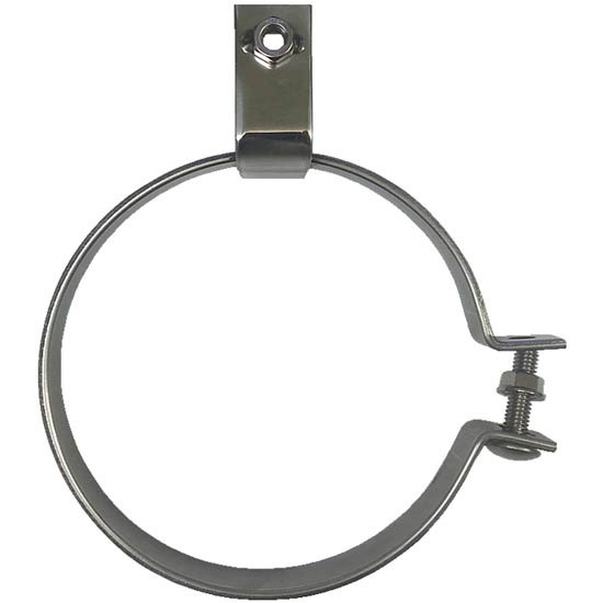 BESTfit 6 Inch Stainless Steel Top Cab Mount Exhaust Bracket, Passenger Side For Kenworth