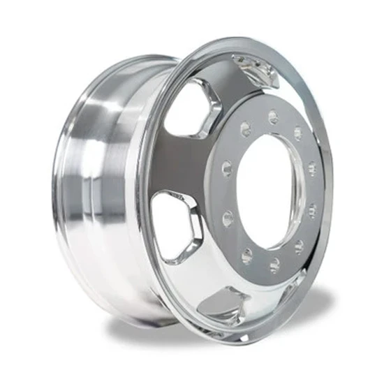 22.5 X 8.25” Polished Aluminum Wheel W/ 10 KW Style Holes
