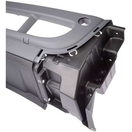 Gray 62 Inch Plastic Center Bumper W/O Lighting Holes For Freightliner Cascadia 113/125