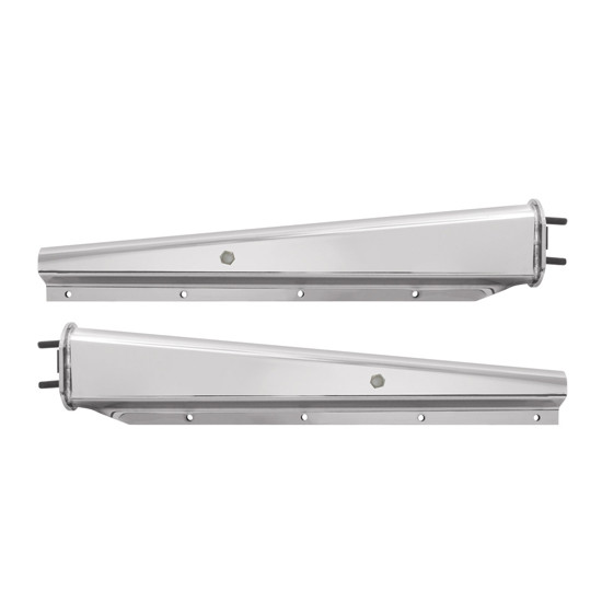 Spring Load Mud Flap Hanger, Straight 30 Inch Length, 2.5 Inch Bolt Center SS