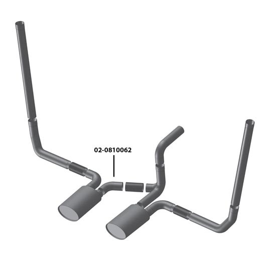 BESTfit 5 Inch OD Exhaust Elbow With 62 Degree Angle For Kenworth W900