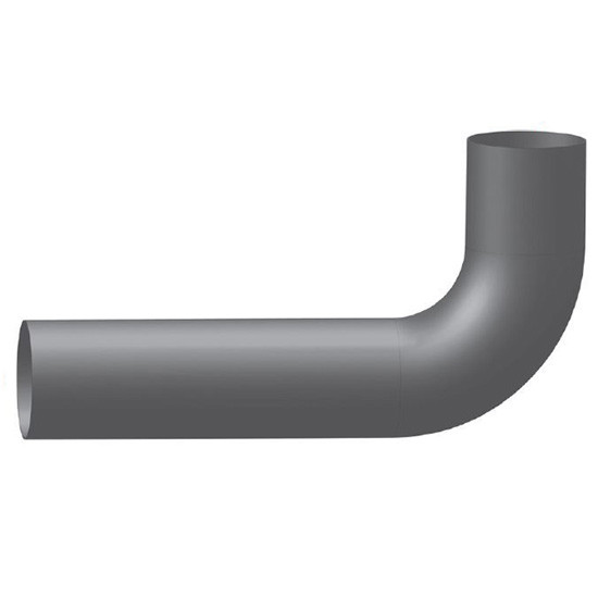 BESTfit 5 Inch OD 90 Degree Exhaust Elbow For Kenworth T600, T800,  W900 AeroCab W/ 45 Inch Boxes