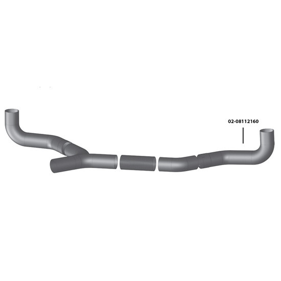 Kenworth T600, T800, W900 5 Inch ID / OD Chrome Exhaust Elbow, Driver Side by BESTfit Replaces M66-1216CP
