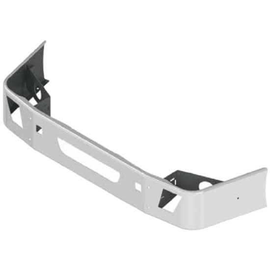 VC 20 Inch Stainless Steel Bumper W/ Vent & 17 Round 3/4 Inch Light Holes For Volvo VNL Gen II SBA