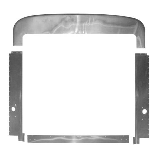 BESTfit Stainless Steel Grille Surround 4 Piece For Peterbilt 379 Long Hood