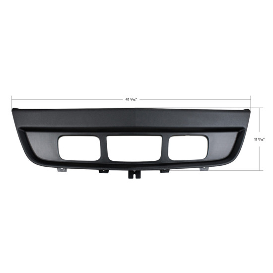 Black Bumper Trim W/ Mounting & Fog Light Holes For International LT Replaces 4112022C1