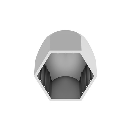 Chrome Push-On Bullet Nut Covers 11/16 Inch X 1 5/16 Inch - 50 Piece