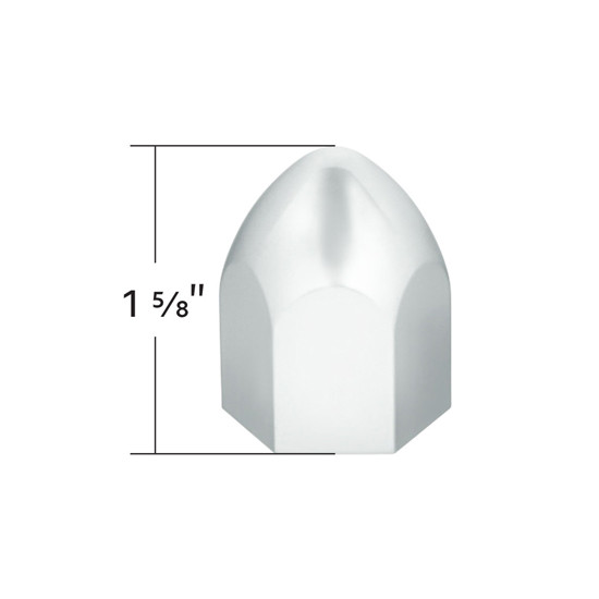 Chrome Push-On Bullet Nut Cover 50 Pack 1 X 1 5/8 Inch