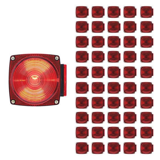 Combo Trailer Lights, No License Light 50 Piece W/ Acrylic Lens & High Impact Housing