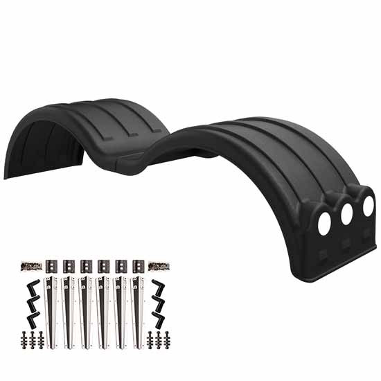 Minimizer Double Deuce Full Fender Kit W/ Light Box Options & Liquid Platinum Plastic Mounting Brackets