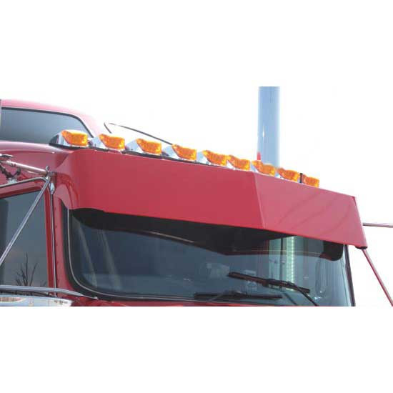 CSM 10.5 Inch Aluminum Drop Visor For Kenworth Curved Windshield