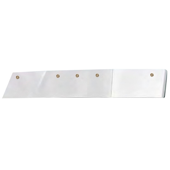 15.5 Inch Stainless Steel Drop Visor W/ 5 Amber LED Clear Lens Bullseye Lights For Kenworth T680