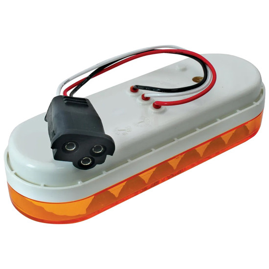 20 LED Spyder Low Profile Light W/ Plug - Amber LED/ Amber Lens