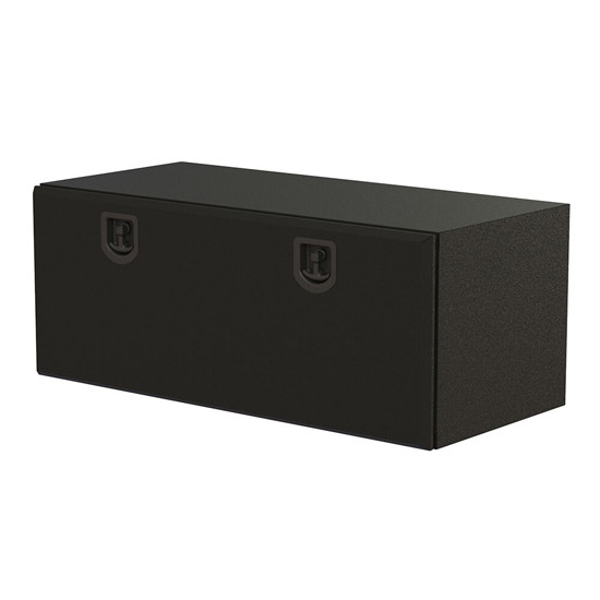 Bawer Black Steel Toolbox Single Door 24 X 24 X 48 Inch