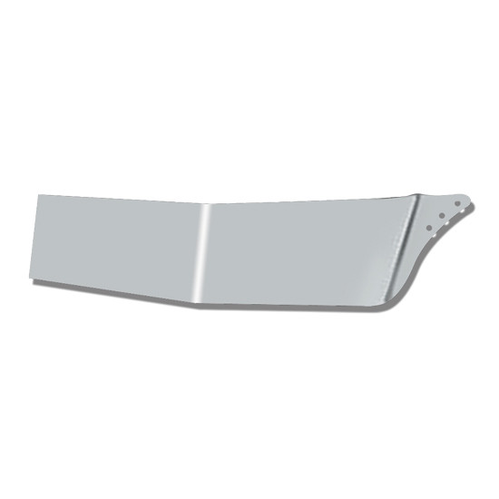 Kenworth T660, T800, W900 12 Inch Stainless Steel Gangster Drop Visor