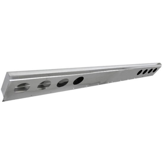 CSM 94 X 9 Inch Stainless Steel Full Rear Light Bar With 8 Round 4 Inch Light Holes