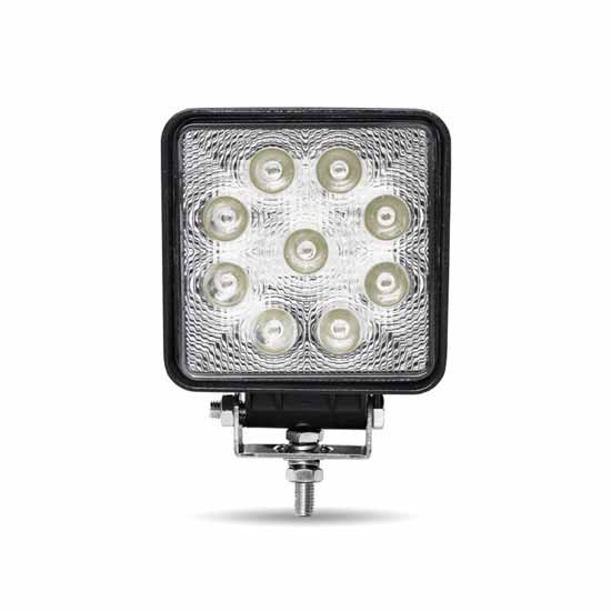 Square LED Work Lamp W/ 9 White Diode LEDs , 4.5 X 4.5 Inch