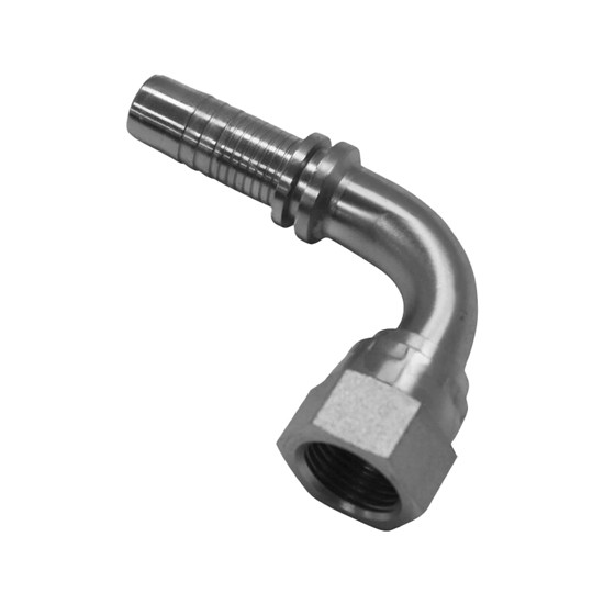 Uni- Crimp Fitting SAE 45 Female 90 Thread 1/2 ID X 3/4 Inch - 16