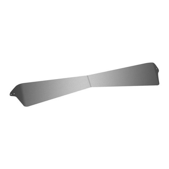 13 Inch Stainless Steel Bowtie Drop Visor For Kenworth W900