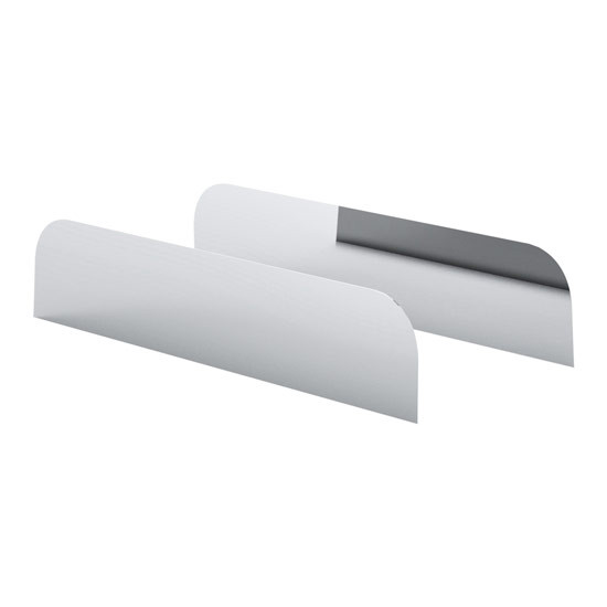 29.875 Inch Stainless Steel Chop Top Window Trim W/ 6.5 Inch Drop For Peterbilt 379, 388 & 389