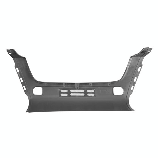 20.5 Inch Gray Center Bumper W/ 2 Tow Hook Holes & No Fog Light Cutouts For International LT