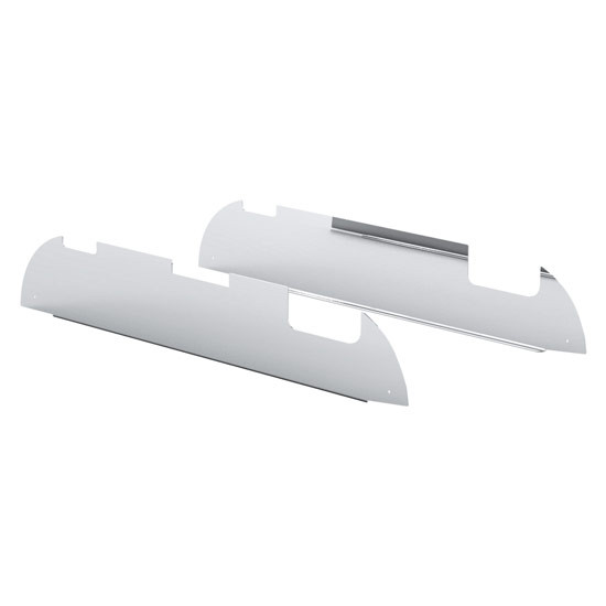 28.75 Stainless Steel Chop Top Window Trim W/ 4.9375 Inch Drop For Mack Pinnacle