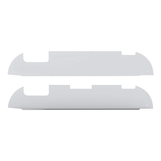 28.75 Stainless Steel Chop Top Window Trim W/ 4.9375 Inch Drop For Mack Pinnacle