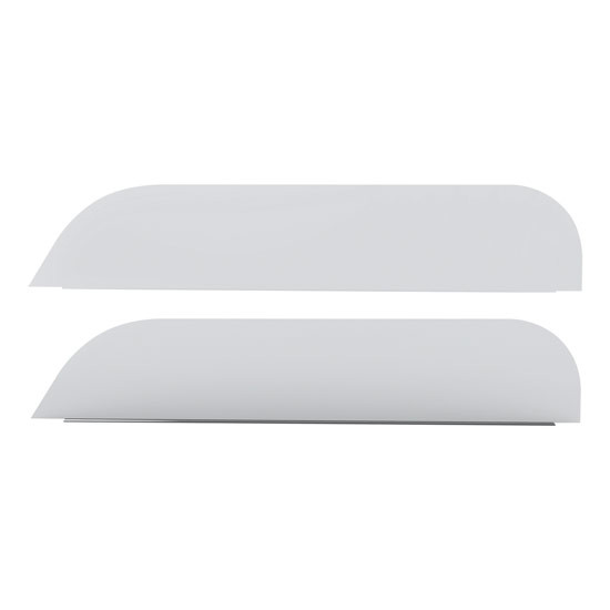 27.906 Inch Stainless Steel Chop Top Window Trim W/ 5.5 Inch Drop For Western Star 49X SBA Low Roof