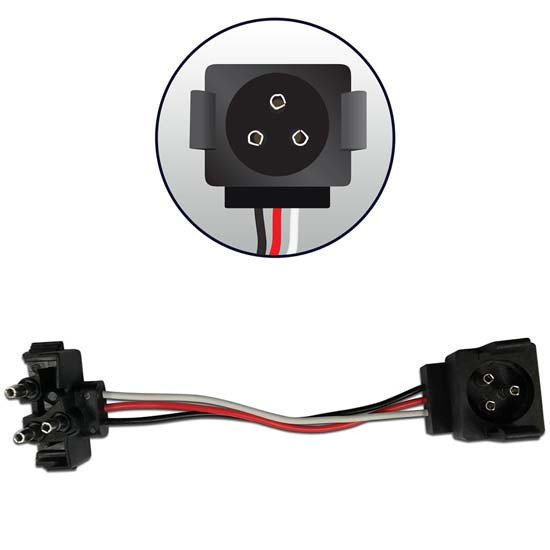 Red/White Dual Function 4.3 Inch Round LED Stop, Turn, Tail & Back Up Light W/ Clear Lens