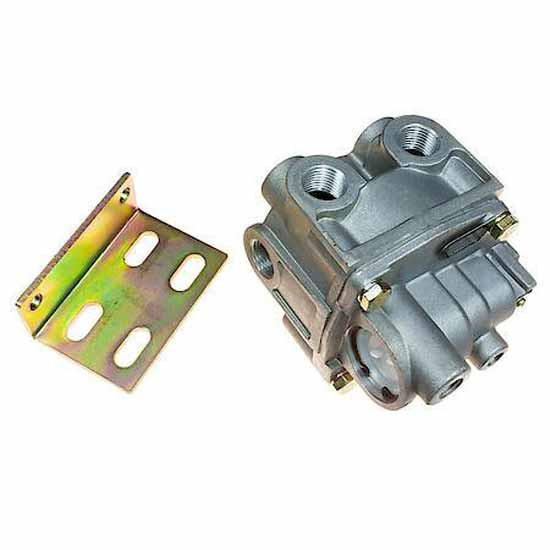 BPR1 Type Brake Proportioning Relay Valve W/ 5.5 PSI Crack Pressure & Mounting Bracket Replaces 170.065146
