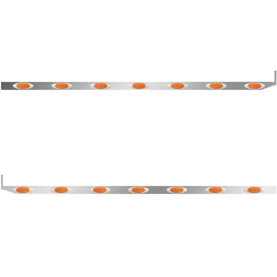 2.5 X 80 Inch Sleeper Panel W/ Extenders & Optional Lighting For Peterbilt 567 & 579