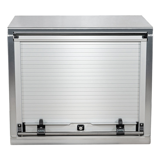 Smooth Aluminum Toolbox W/ Roll Up Door 36 X 24 X 24 Inch
