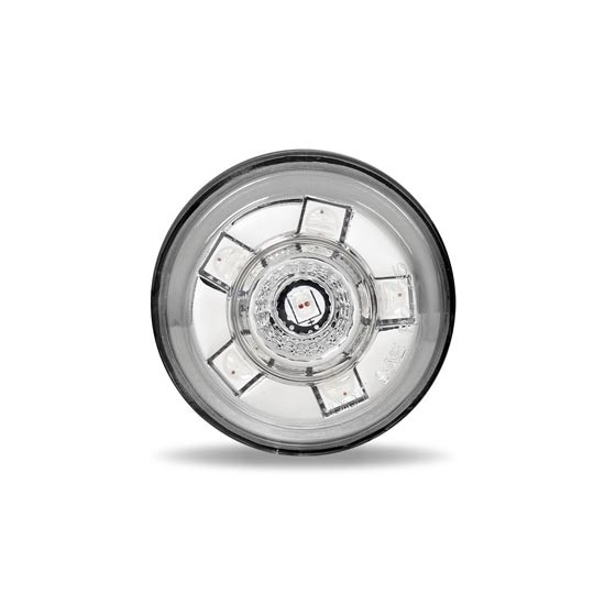 Red/RGB Dual Function Button LED Clearance, Marker & Auxiliary Light W/ Clear Lens