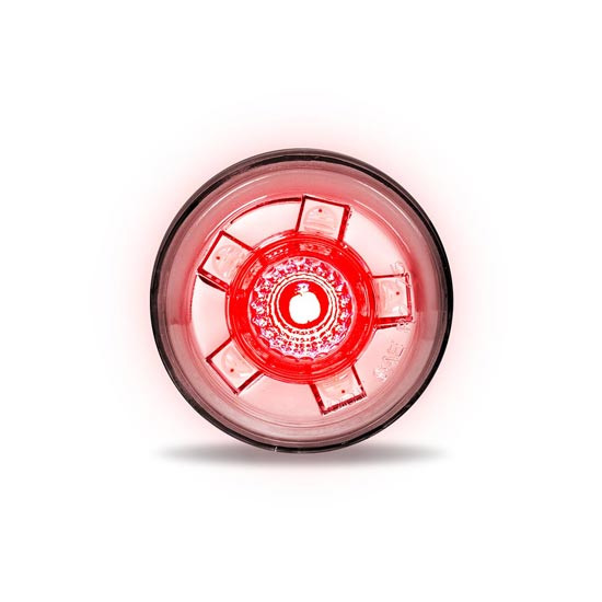 Red/RGB Dual Function Button LED Clearance, Marker & Auxiliary Light W/ Clear Lens