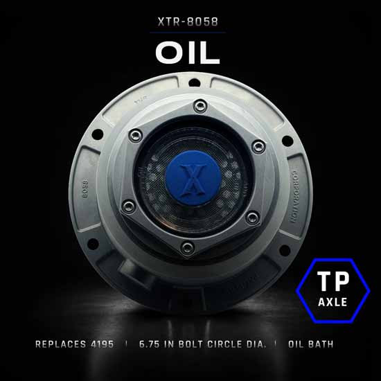 XTRACTOR XTR-8058 Hub Cap Assembly W/ 6 Bolt Holes & 7.5 Inch Flange Outer Diameter For Trailer/TP Parallel Spindle Axle Replaces SKF 1696, 1796, 1799
