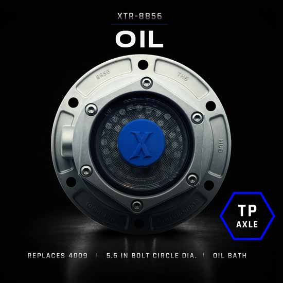 XTRACTOR XTR-8856 Hub Cap Assembly W/ 6 Bolt Holes & 6.25 Inch Flange Outer Diameter For Trailer/TN Tapered Spindle Axle Replaces SKF 1643, 1743, 1843