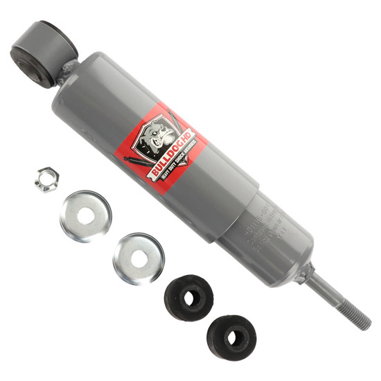 Bulldog Black Rear Shock Absorber 13.7 To 21.02 Inch Length W/ Eyelet Upper & Stud Lower Mount