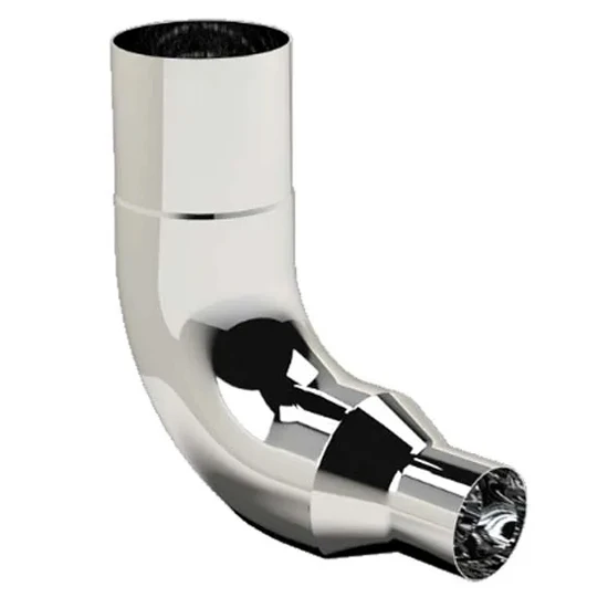 Roadworks Stainless Steel Exhaust Elbow 5 Inch Diameter W/ 90 Degree Bend For Freightliner
