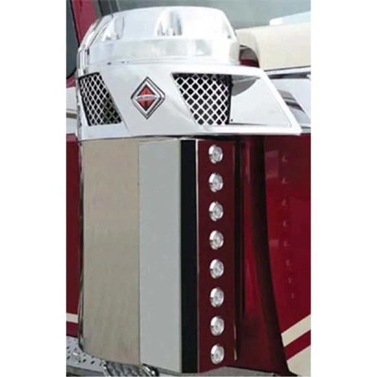 Roadworks Stainless Steel Blank Air Breather Light Panel Front Facing For International LoneStar