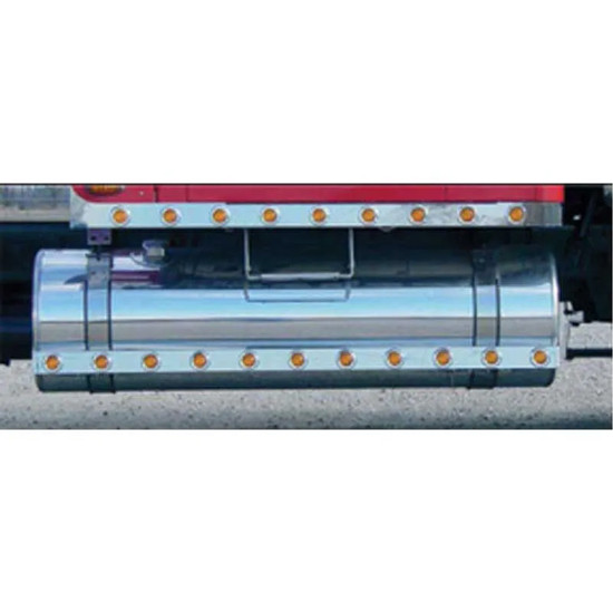 Roadworks Stainless Steel Fuel Tank Fairing W/ Light Hole Options For Freightliner Classic 120/XL