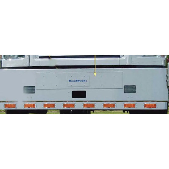 Roadworks Stainless Steel Hinged Tow Pin Cover W/ 1 Or 3 Plates For International 9900i & 5900i