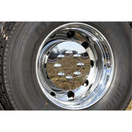 Roadworks Stainless Steel Hubcover W/ Super-Hub Dana-Spicer Hubcover & Mounting Hardware For Super-Hub Drive Axle Hubcovers