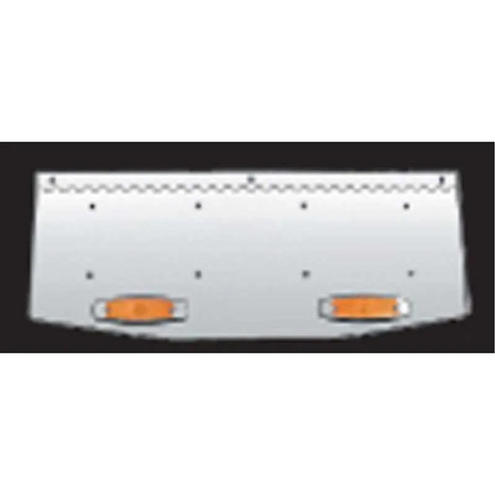 Roadworks Stainless Steel License Plate Holder Gullwing Style W/ Supernova Horizontal Light Hole, Plate Quantity & Width Options