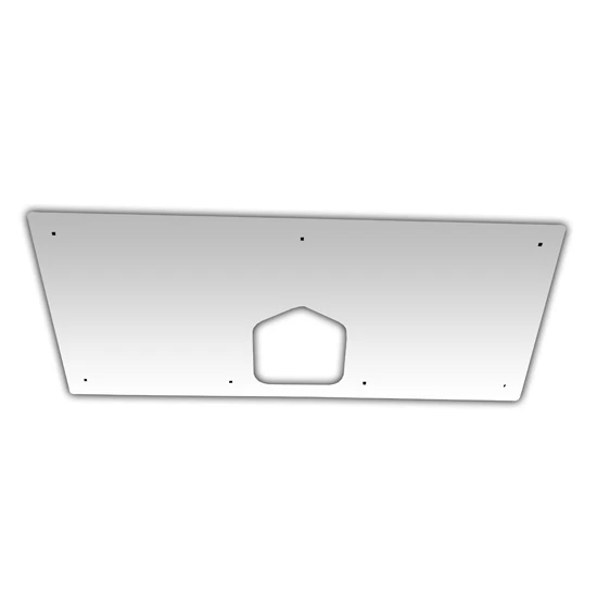 CSM Stainless Steel Tool Box Permit Plate W/ Length Options For Peterbilt 359, 378, 379, 388 & 389