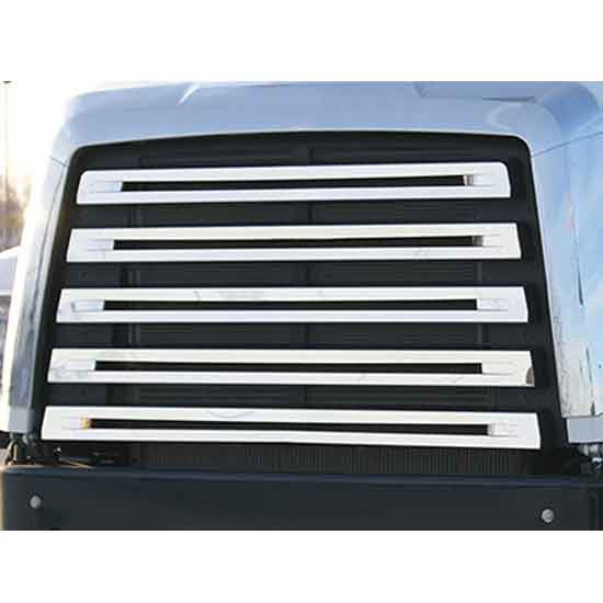 Stainless Steel 5 Slat Grille Cover W/ Winter Cover Cutout Option