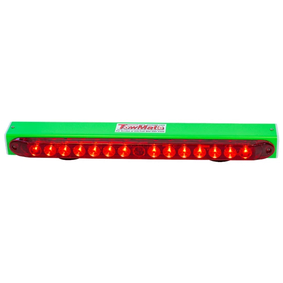 22 Inch Lithium Powered Green Magnetic Wireless LED Tow Light With Transmitter Pin Options By TowMate