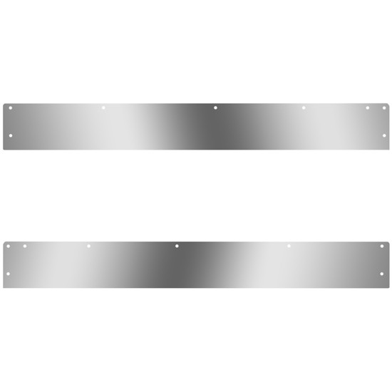 Stainless Steel Blank Day Cab Panels For Kenworth W900L Aerocab, T800 Split Fender, Curved Glass