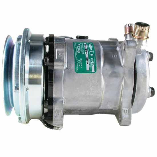 BESTfit AC Compressor Sanden Sd5H14Hd Style W/ 1 Groove 122MM Clutch, Ear Mount For Peterbilt 378