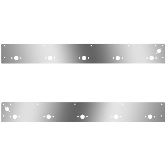 Day Cab Panels W/ 10 P3 Light Holes, Dual Step Lights For Kenworth T800, W900